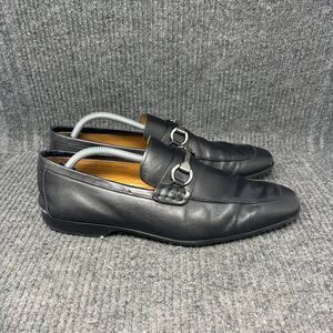 Magnanni Raffa II Bit Loafers Black Leather Slip On Dress Shoes Mens 11 US